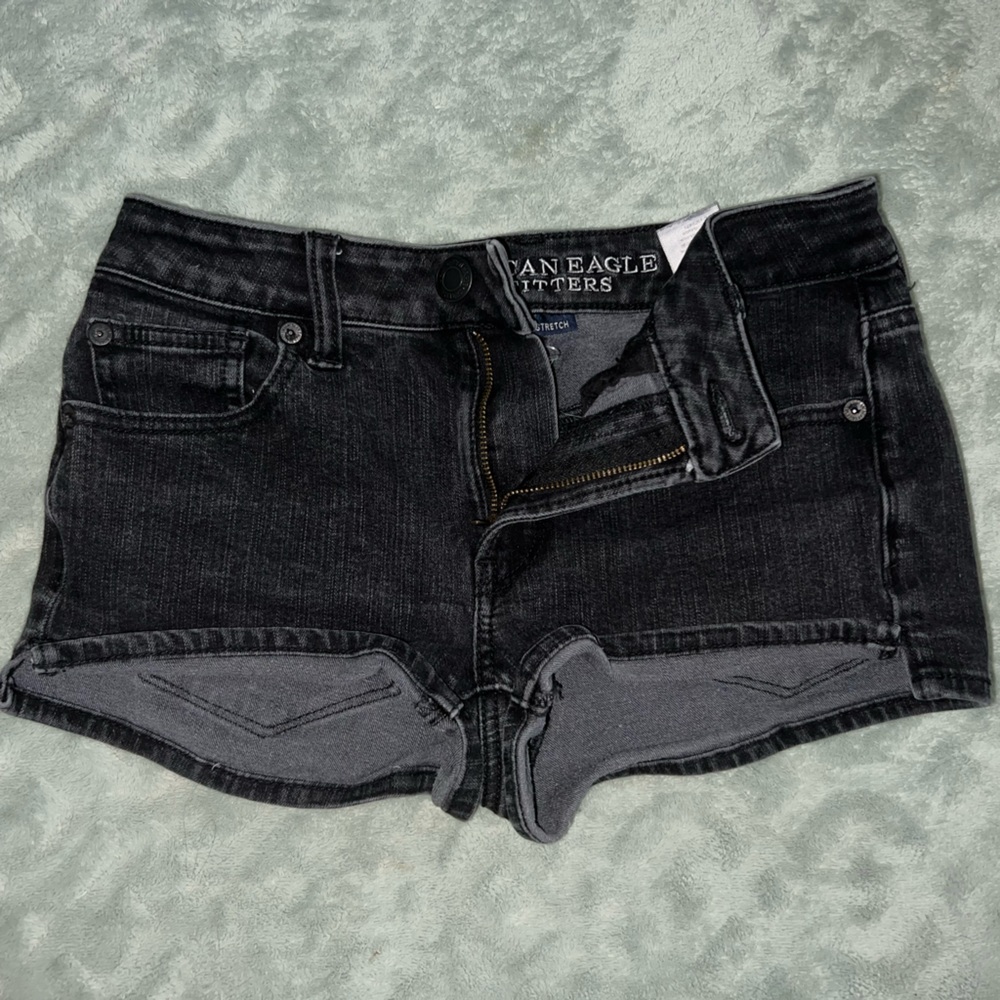 Black American washer shorts